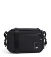 Emporio Armani Logo Tech Cross-body Bag In Blue