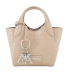 Emporio Armani Small Tote Bag Crocodile Effect In Nude