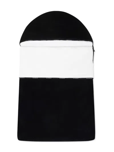 Emporio Armani Logo-trim Sleep Bag In Blue