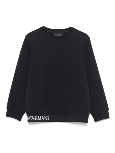 EMPORIO ARMANI LOGO-TRIM SWEATSHIRT