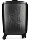 Emporio Armani Eagle Suitcase Trolley Accessories In Black
