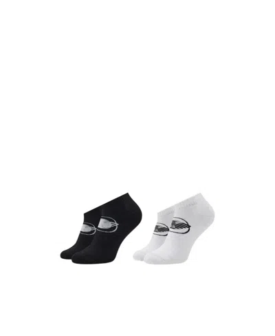 Emporio Armani Logo Two Pairs Of Socks In White