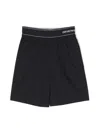 Emporio Armani Logo-waist Bermuda Shorts In Blue