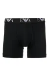Emporio Armani Set Di Boxer In Cotone Nero Uomo In Black