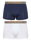 Emporio Armani Logo-waistband Boxers (pack Of Two)