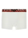 Emporio Armani Stretch Cotton Boxer Waistband Contrast In White