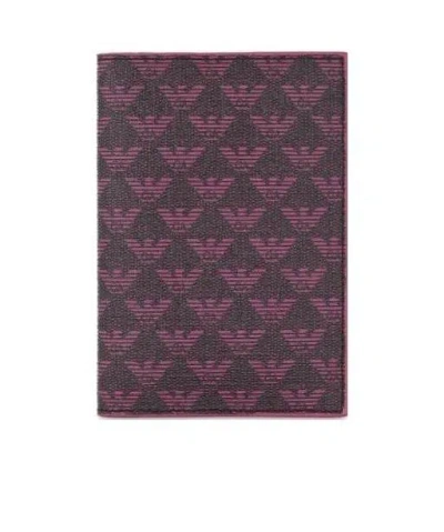 Emporio Armani Logo Wallet In Brown
