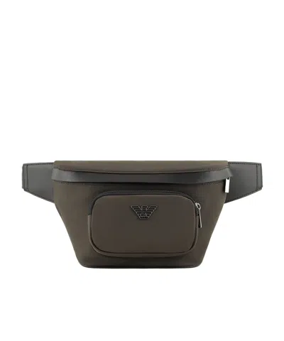 Emporio Armani Logo Wallet In Green