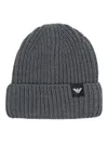 Emporio Armani Logo Wool Beanie In Grey