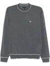 Emporio Armani Men's Logo Wool Sweater