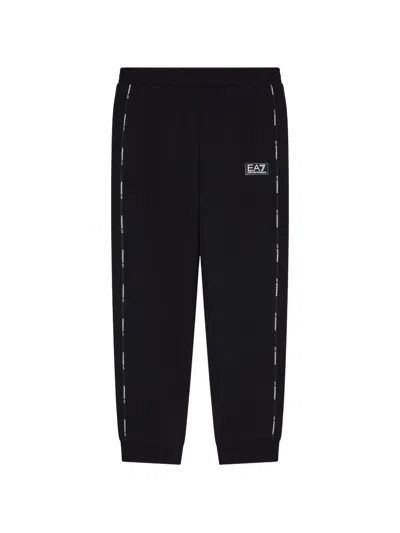 Emporio Armani Kids' Logo-detail Track Pants In Black