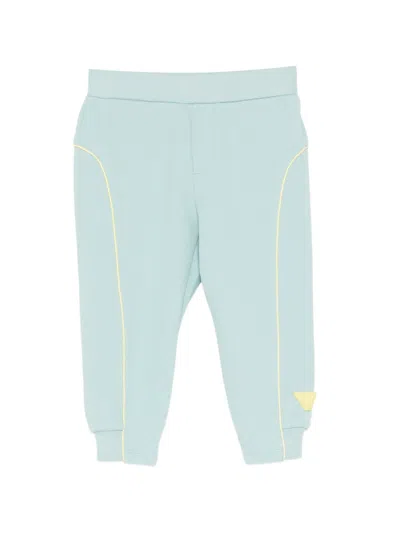 Emporio Armani Babies' Logo-embossed Track Pants In Blue