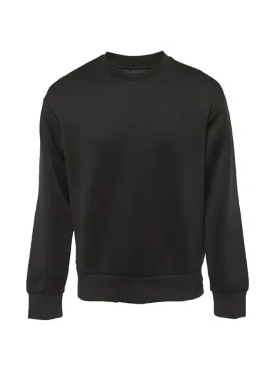 Pre-owned Emporio Armani Logo-embroidered Sweatshirt In Black