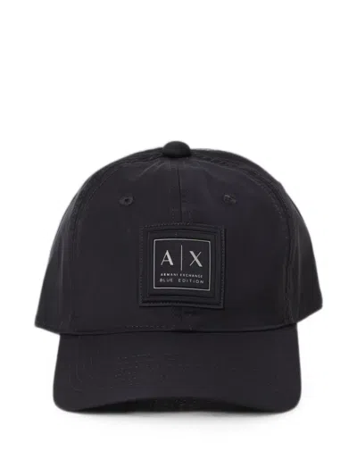 Emporio Armani Logo-patch Baseball Cap In Blue