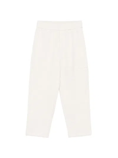 Emporio Armani Kids' Logo-pattern Trousers In Neutral