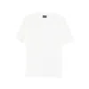 Emporio Armani Asv Domed Logo Pima-jersey T-shirt In White