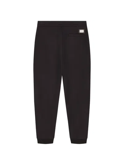 Emporio Armani Logo-plaque Track Pants In Black