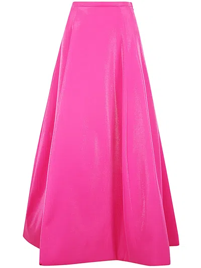 Emporio Armani Long Balloon Skirt In Pink