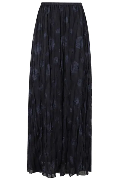 Emporio Armani Long Skirts In Blue