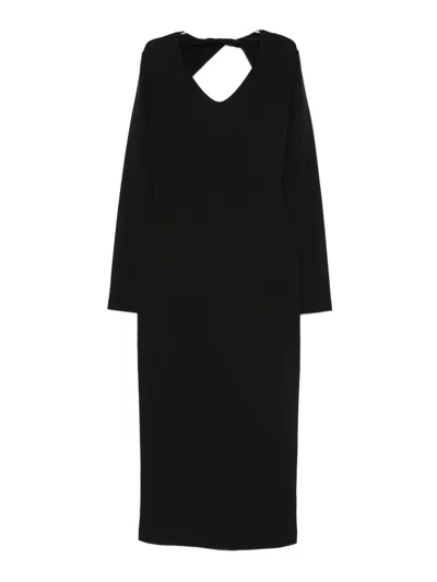EMPORIO ARMANI VESTIDO LARGO - NEGRO