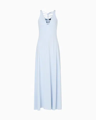 Emporio Armani Long Dresses In Light Blue