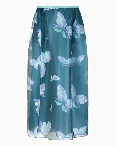 Emporio Armani Long Skirts In Patterned