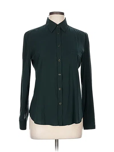 Pre-owned Emporio Armani Long Sleeve Blouse In Green