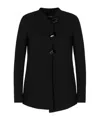 Emporio Armani Long Sleeve Casual Jacket In Black