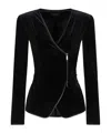 Emporio Armani Long Sleeve Casual Jacket In Black