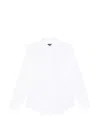 Emporio Armani Casablanca Better Days Multicolor Silk Long Sleeves Shirt In White