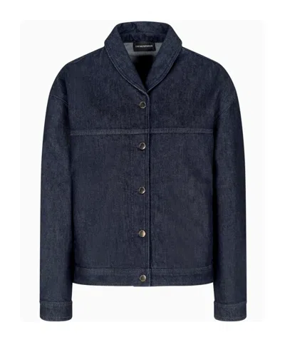 EMPORIO ARMANI LONG SLEEVE DENIM JACKET