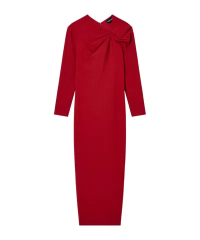 EMPORIO ARMANI EMPORIO ARMANI LONG-SLEEVED MIDI DRESS