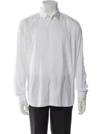 Pre-owned Emporio Armani Long Sleeve Dress Shirt In White