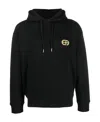 Emporio Armani Long Sleeve Hoodie In Black
