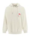Emporio Armani 'freedom' Hoodie In White