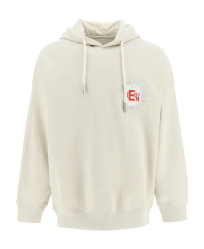EMPORIO ARMANI EMPORIO ARMANI LOGO PATCH DRAWSTRING HOODIE
