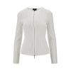 Emporio Armani Long Sleeve Jacket In White