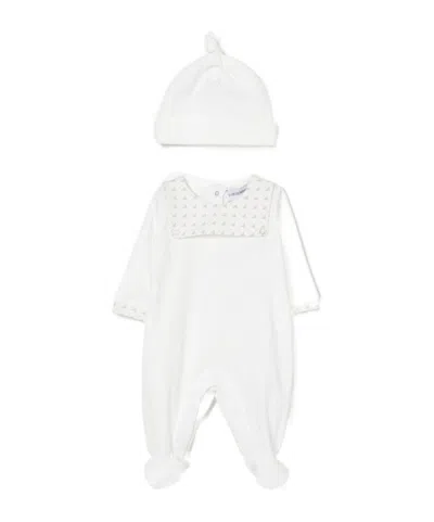 Emporio Armani Long-sleeve Jumpsuit And Hat Two-pack In White