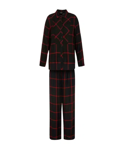 Emporio Armani Long Sleeve Pajama Set In Multi