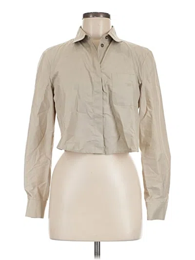 Pre-owned Emporio Armani Long Sleeve Polo Shirt In Tan