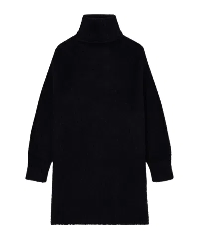 Emporio Armani Long Sleeve Sweater In Black