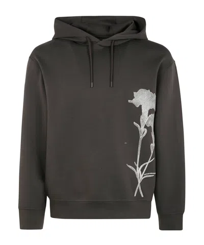 Emporio Armani Long Sleeve Sweatshirt In Black
