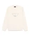 Emporio Armani Logo Cotton Sweatshirt In White