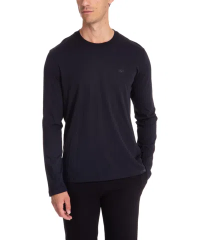 Emporio Armani Long Sleeve T-shirt In Blue