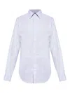 Emporio Armani Long-sleeved Button-down Shirt In Yellow