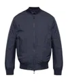 Emporio Armani Men's Nylon Bomber Jacket In Black