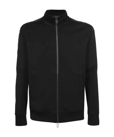 Emporio Armani Long-sleeved Casual Jacket In Black