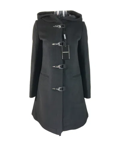 Emporio Armani Long-sleeved Coat In Black