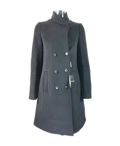 Emporio Armani Long-sleeved Coat In Black