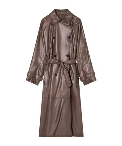 EMPORIO ARMANI DOUBLE-BREASTED BELTED TRENCH COAT